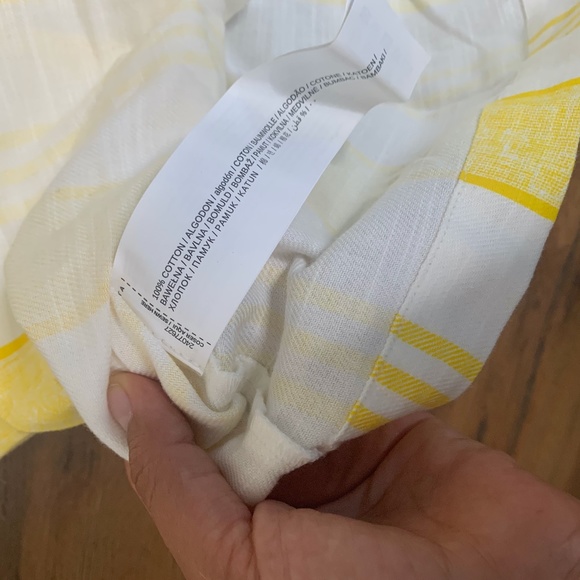 NEW Mango | Two Tone Yellow Linen Overall Dress - Picture 12 of 12